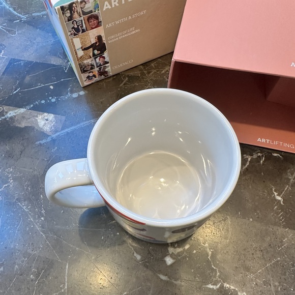 nwt  Geo Abstract mug designed by Susan Spangenberg - Demdaco mugs in Green - Picture 4 of 7